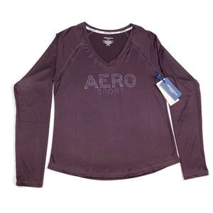 Aeropostale Sport Long Sleeve Athletic Performance Shirt Large RETAIL $42 NEW!